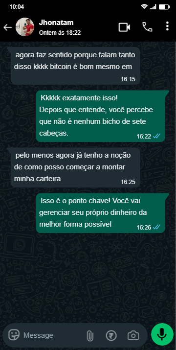 Relato de leitor satisfeito - Jhonatam